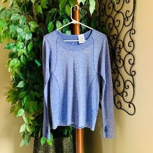 WMS NIKE RUNNING DRI-FIT LONG SLEEVE SHIRT SZ M